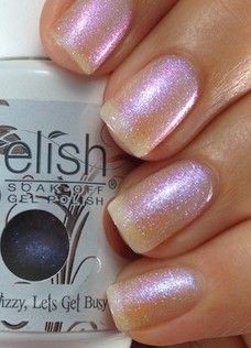 Gelish Izzy Wizzy Gelish Colors, French Nails Glitter, Gelish Nail Colours, Gelish Nails, Nail Colours, Shellac Nails, Gel Polish Colors, I Love Nails, Color Swatch