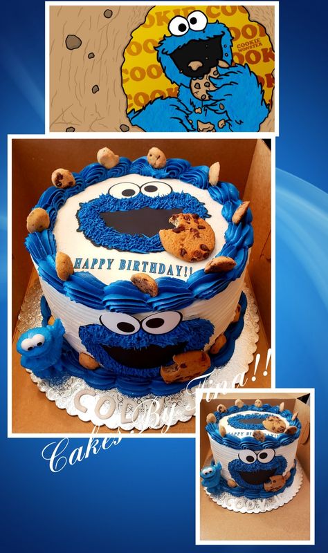 Cookie Monster Sheet Cake, Cookie Monster Cake Ideas, Cookie Monster Cake Pops, Cookie Monster Birthday Cake, Cookie Monster Smash Cake, Cookie Monster Baby Shower Cake, Cookie Monster 2nd Birthday Boy, Cookie Monster 1st Birthday Cake, Cookie Monster Treats