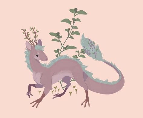 Tea Dragons, Tea Dragon, Cute Fantasy Creatures, Creature Drawings, Fantasy Creatures Art, Cute Dragons, Mythical Creatures Art, Creature Concept Art, Cute Animal Drawings