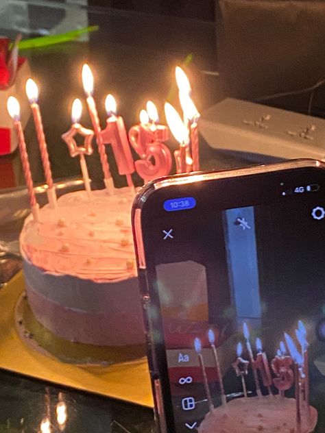 Birthday Asthetic Picture, 15th Birthday Aesthetic, Birthday Asthetic, Birthday 15, 15th Birthday Cakes, Happy 15th Birthday, 16th Birthday Decorations, You Are My Moon, 15 Birthday