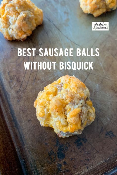 Sausage Breakfast Balls Bisquick, Sausage Balls With Flour Recipe, Sausage Balls Without Bisquick Or Flour, Sausage Balls Homemade, Sausage Egg And Cheese Balls, Baked Sausage Balls, Homemade Sausage Balls No Bisquick, Sausage Balls No Bisquick Easy Recipes, Sausage Cheese Balls Without Bisquick