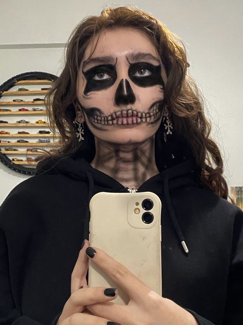 Tate Skull Makeup, Tate Skull, Skull Makeup, Halloween Face, Face Makeup, Halloween Face Makeup, Halloween, Makeup, Hair