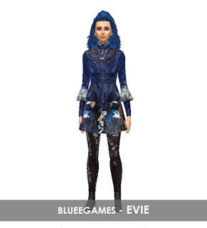 Descendants | Evie | Disney Movie Outfit | SIM - BlueeGames Descendants Evie, Zombie Clothes, Movie Outfit, Sims Packs, Pelo Sims, Sims 4 Game Mods, Sims 4 Cc Skin, Sims 4 Dresses, Sims 4 Characters