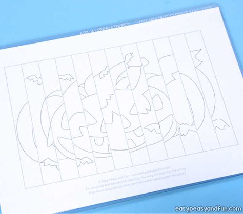 Halloween Agamograph Template - Easy Peasy and Fun Halloween Agamograph, Agamograph Template, Halloween Art Lessons, Halloween Teaching, Link Halloween, Fall Art Projects, Mazes For Kids, About Halloween, Manualidades Halloween