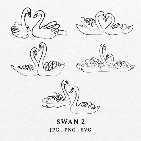 Swan Illustration, Swan Wedding, 카드 디자인, White Swan, Wedding Stationary, Swans, Bridal Showers, Drawing And Illustration, Wedding Bridal