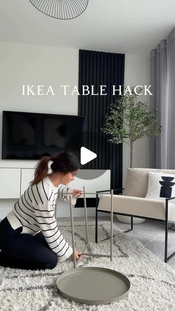 Gladom Ikea Hack, Gladom Ikea, Ikea Table Hack, Ikea Dining Table, Diy Christmas Fireplace, Ikea Table, The Whispers, Diy Ikea Hacks, Living Room Design Inspiration