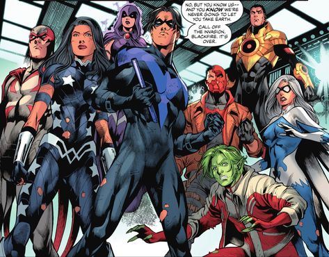 Titans United, Young Justice Comic, Superhero Comics Art, Adventure Magazine, Comic Book Art Style, Dc Comics Artwork, Dc Comics Characters, Detective Comics, Super Villains