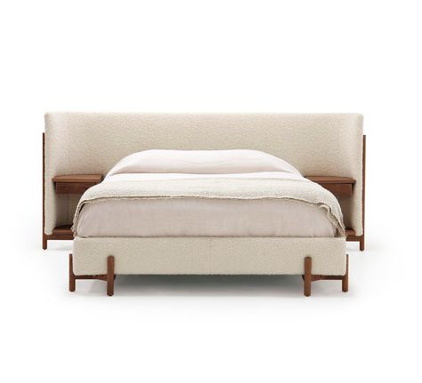 Sullivan Bed | Verellen Walnut Bed, Gorgeous Bed, Walnut Nightstand, Bed Legs, Bedroom Sideboard, Bed Back, Exposed Wood, Full Bed, Twin Bed