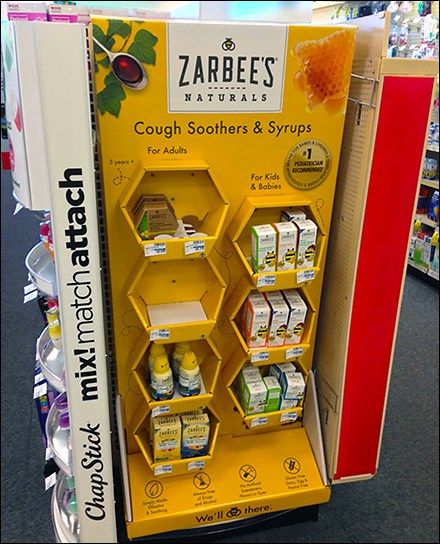 Zarbees Naturals Hexagonal Branded Display Product Stand Display, Pop Display Design, Cardboard Display Design, Product Display Design, Pdq Display, Product Display Ideas, End Cap Display, Product Display Stand, Branding Display