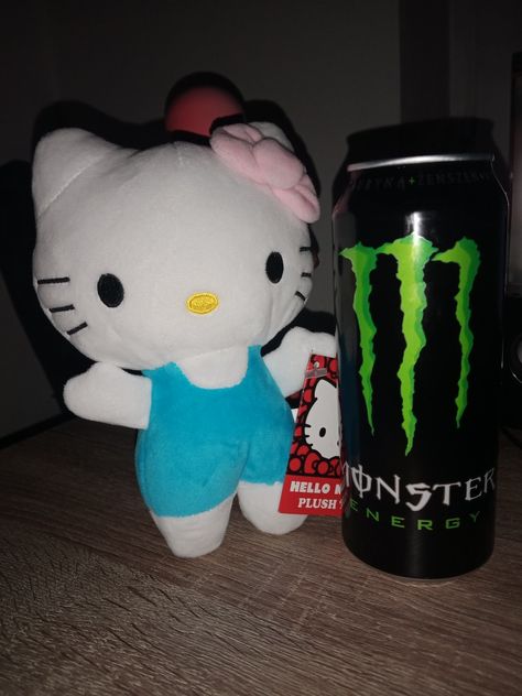 Hello Kitty Energy Drink, Hello Kitty Monster Energy, Monster Energy Pfp, Monster Energy Drink Aesthetic, Monsters Drink, Monster Energy Wallpapers, Monster Drink Aesthetic, Energy Drink Aesthetic, Monster Pfp