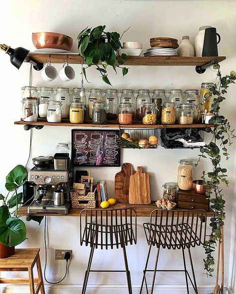 Desain Pantry, Deco Studio, Gorgeous Kitchens, Cheap Home Decor, 인테리어 디자인, Kitchen Renovation, Kitchen Inspirations, Design Interior, New Kitchen