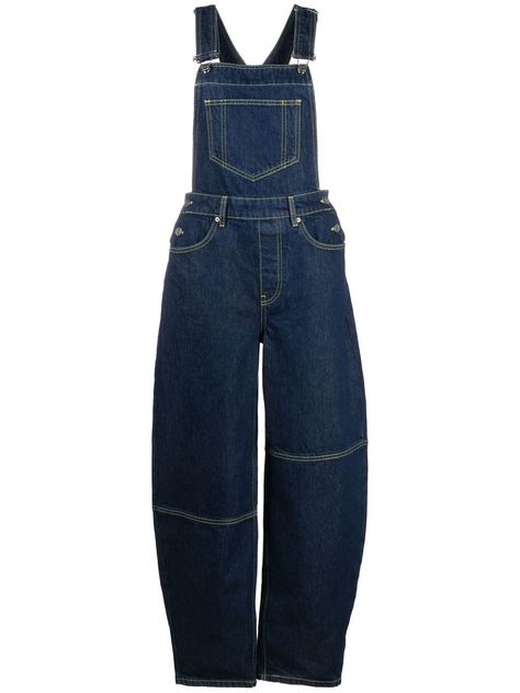 Miranda Hobbes, Dungaree For Women, Ganni Dress, Jumpsuit Wide Leg, Jump Around, Denim Dungarees, Designer Jumpsuits, Carbon Neutral, Washed Denim