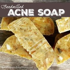 Hand-milled acne soap is easy to make with store bought soap and dried herbs. You'll be scrubbing up in a few hours | PreparednessMama Acne Soap, Pimples Remedies, Diy Lotion, Homemade Lotion, Soap Making Supplies, Dried Herbs, Homemade Soap Recipes, Prevent Acne, Lotion Bars