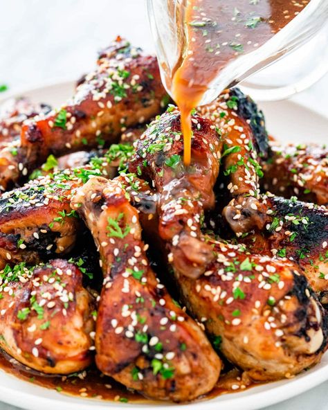 Korean Barbecue Chicken Recipe, Asian Style Chicken Drumsticks, Japanese Bbq Chicken, Korean Barbecue Chicken, Bbq Chicken Healthy, Chicken Drumstick Marinade, Bbq Korean, Bbq Chicken Marinade, Chicken Wing Marinade