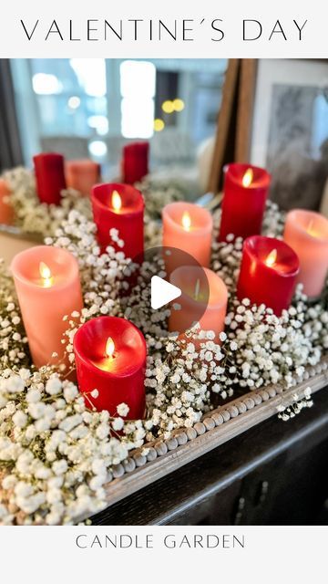 Candle Flower Arrangements, Janine Graff, Candle Garden, Valentine Sweets, Candle Arrangements, Sand Candles, Ig Bio, Diwali Party, Valentines Decor