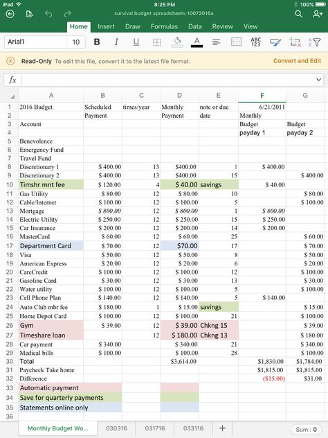 Financial Budget Spreadsheet, Personal Budget Spreadsheet, Budgeting Template, Goals Examples, Excel Budget Spreadsheet, Budget Spreadsheet Template, Goals List, Budget Worksheet, Microsoft Excel Tutorial