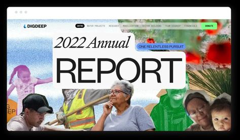 Nonprofit Annual Report Inspiration: 6 Digital Reports We Love in 2023 Nonprofit Annual Report Design, Nonprofit Annual Report, Impact Report, Annual Report Design, Annual Reports, Report Design, Social Impact, Social Change, Brand Experience