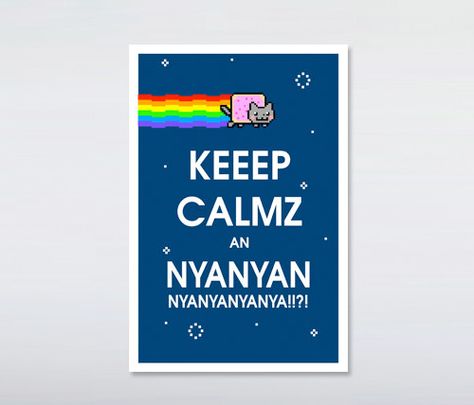 Cat Website, Nyan Nyan, Silly Songs, Pop Tart, Geek Crafts, Nyan Cat, Cat Poster, Stuffed Animal Cat, Internet Memes