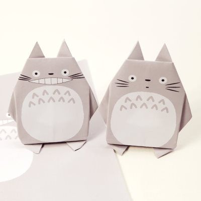 Totoro Printable, Totoro Crafts, Totoro Diy, Paper Kawaii, Origami Gift Box, Cute Origami, Neighbor Totoro, Origami Box, Crystal Box