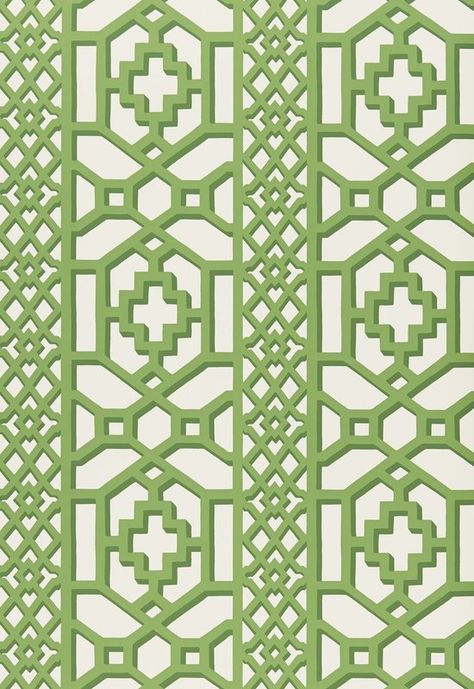 Exuberant Zanzibar Trellis 13.5' L x 27" W Wallpaper Roll Schumacher Wallpaper, Elsie De Wolfe, Lattice Trellis, Trellis Wallpaper, Grand Millennial, Fabric Pillows, Schumacher Fabric, Chinoiserie Wallpaper, Chinoiserie Chic