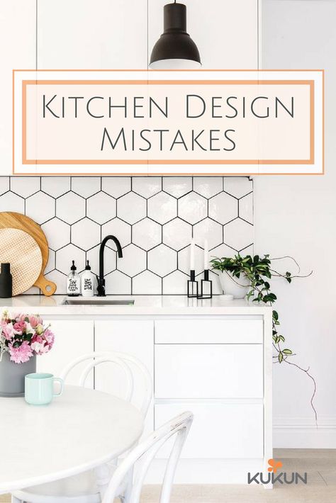 White Kitchen Hexagon Backsplash, Kitchen White Tiles Wall, White Kitchen Tiles Wall, Back Flash Kitchen Tile, Kitchen Backsplash Hexagon Tile, White Hexagon Kitchen Backsplash, Black And White Kitchen Tiles Wall, White Honeycomb Backsplash Kitchen, Two Different Backsplashes In Kitchen