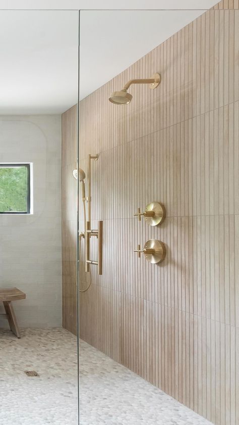 We can’t either.. Loving the details of this shower from our Organic Modern Nashville Home project. The wood like tile, natural and crisp… | Instagram Wood Like Tile, Organic Bathroom, Organic Modern Bathroom, Luxury Bathroom Inspiration, Master Bath Shower, Natural Bathroom, Bg Design, Master Shower, Bathroom Redesign