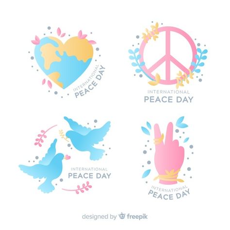 Peace Education, Peace Day, Badge Collection, Day Of Peace, Print Design Template, Diy Gift Wrapping, Missing Link, Logo Label, Favorite Apps