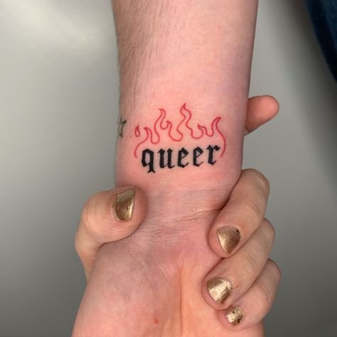 Transgender Tattoo Ideas, Gay Pride Tattoos, Lgbt Tattoo, Gay Tattoo, Pride Tattoo, Rainbow Tattoos, Unicorn Tattoos, Just Ink, Poke Tattoo