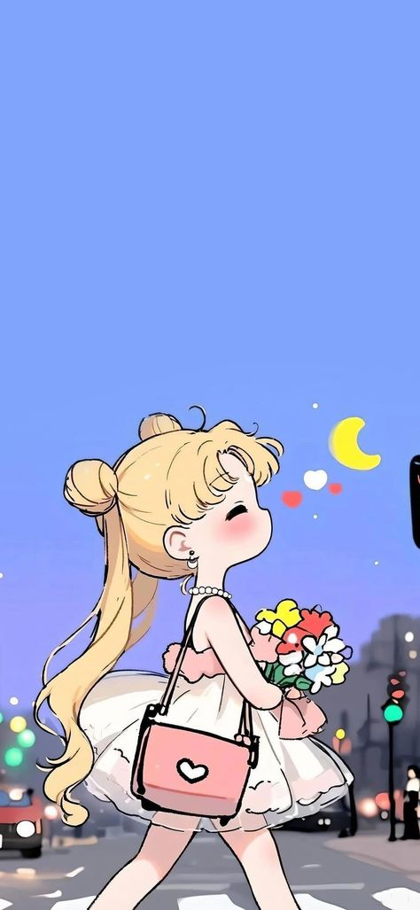 Sailor Moon Background, Sailor Moon Screencaps, Girl With Flowers, Arte Sailor Moon, Moon Wallpaper, Sailor Moon Aesthetic, Sailor Moon Wallpaper, Sailor Moon Character, Sailor Moon Art