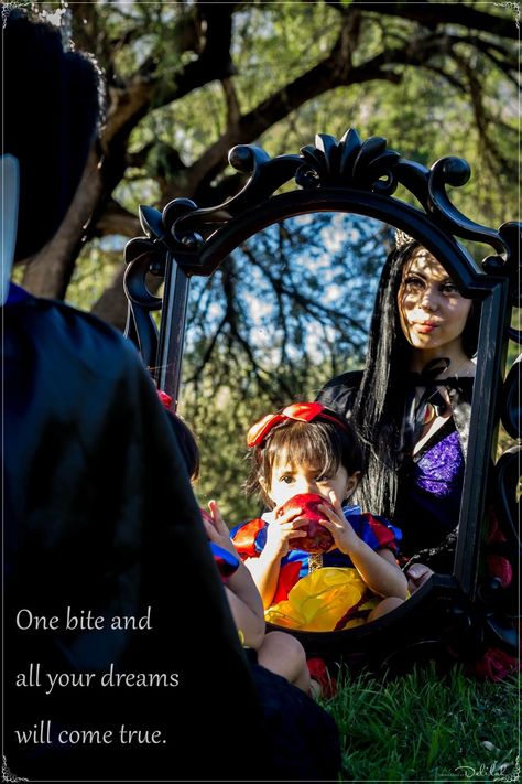 Snow White and the Evil Queen Photoshoot- Halloween photography- mommy and me Halloween Mommy And Me Photoshoot, Snow White Picture Ideas, Snow White 1st Birthday Photo Shoot, Snow White Maternity Shoot, Snow White Infant Photoshoot, Evil Queen In Snow White, Queen Photoshoot, Snow White Pictures, Snow White Photos