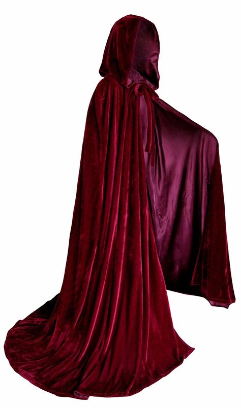 Amazon.com: Artemisia Designs 50 Inch Lined Velvet Cloak Burgundy One Size: Sports & Outdoors Velvet Cloak, Witchy Clothing, Victorian Gown, Cape Fashion, Old Fashion Dresses, Fantasy Gowns, Medieval Clothing, Medieval Dress, Burgundy Wine