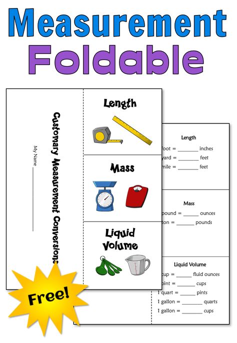 Free customary measurement conversions foldable from Laura Candler! Perfect for interactive notebooks and math journals! #foldables #mathfoldables #interactivenotebooks #customarymeasurement Measurement Third Grade, Teaching Measurement, Math Foldables, Measurement Conversion, Social Studies Notebook, Measurement Conversions, Math Graphic Organizers, Math Centers Middle School, Math Measurement