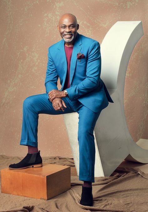 Richard Mofe-Damijo (5) Father Photo, Afro Style, Men With Street Style, Poses For Men, Trendy Wedding, Good Looking Men, Celebrity Gossip, Trend Setter, Gq