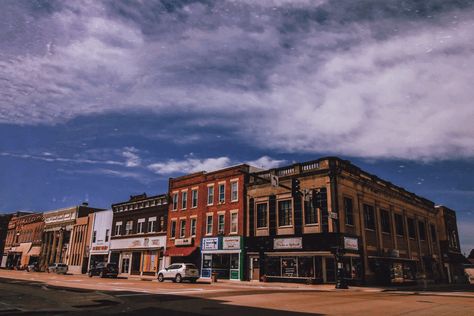 50s Town Aesthetic, Small Midwest Town, Small Midwest Town Aesthetic, Small Town America Aesthetic, 80s Small Town Aesthetic, Small Town Vibes, Small Town Mystery Aesthetic, Midwest Core, Midwest Aesthetic