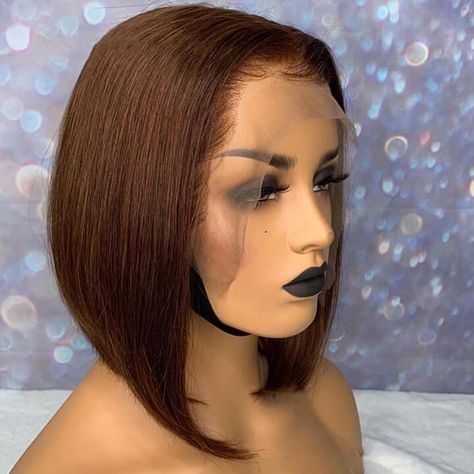 Fav Hairstyles, Straight Short Bob, Hair Wigs For Black Women, Remy Hair Wigs, Bob Lace Front Wigs, Remy Human Hair Wigs, Short Hair Wigs, Bob Wig, Soft Brown