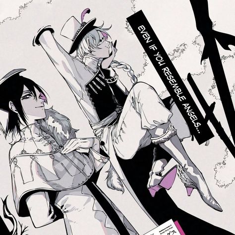 bsd official art fyodor and nikolai Heels, Anime, White, Art