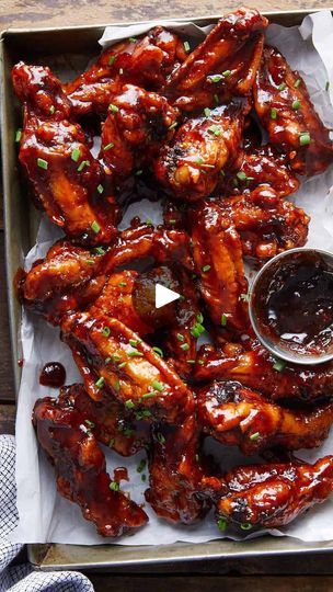 1.5K views · 234 reactions | Comment “recipe please” below & I will message you the recipe for this Sticky BBQ Chicken Wings! 🍗

You can also go to my profile and then tap the link in my bio or google “sticky bbq wings bri”.

#stickybbq #chickenwings #homemadefood #gamedayfood #appetizer #appetizerideas #dinnerrecipes | Brianna May | J.Wire · Be Happy (Instrumental) Sticky Bbq Chicken Wings, Sticky Bbq Chicken, Sticky Wings, Bbq Chicken Wings, Bbq Wings, Game Day Food, Bbq Chicken, My Profile, The Recipe