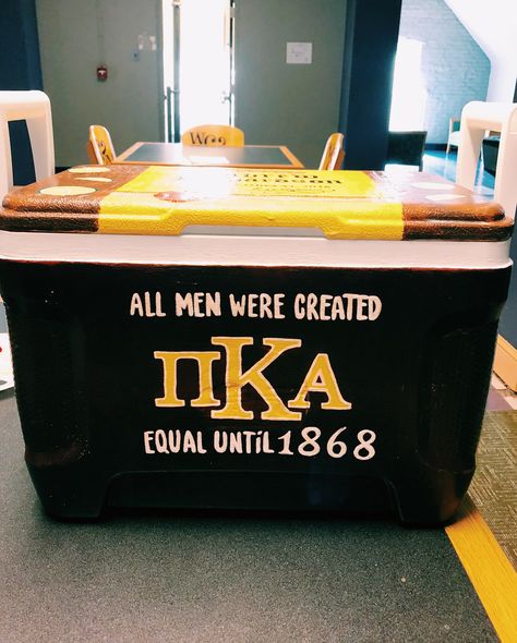 fraternity formal cooler pike pika Frat Coolers Formal Pike, Pike Formal Cooler, Pike Cooler Ideas Fraternity, Pike Frat Cooler, Frat Painting, Ato Cooler, Cooler Ideas Fraternity, Pike Cooler, Pike Fraternity