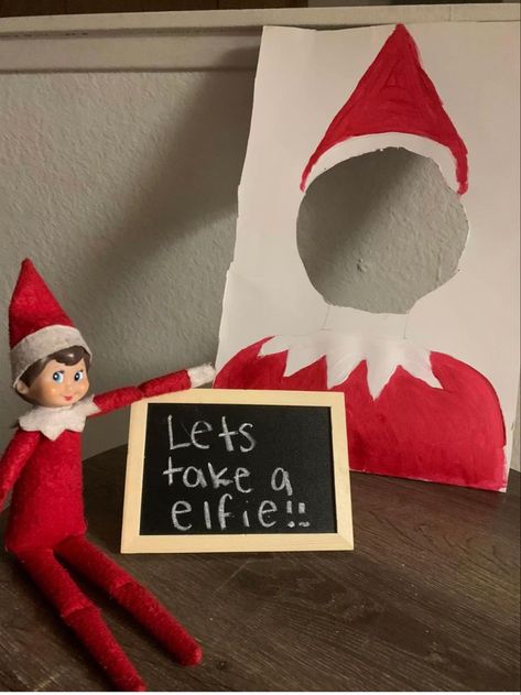 Let’s Take An Elfie, How To Make Your Elf On The Shelf Bendy, Elf On The Shelf Plush Ideas, Week Of Christmas Elf On The Shelf, Toddler Elf Ideas, Elf On The Shelf Mantle Ideas, Elf On The Shelf With Legos, Elf On The Shelves Ideas Easy, Elf On The Shelf Plushee Pal Ideas