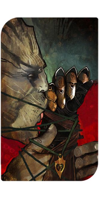 Dragon Age Inquisition - Iron Bull romance tarot card Iron Bull Romance, Dragon Age Iron Bull, Goliath Barbarian, Dragon Age Tarot Cards, The Iron Bull, Dragon Age Romance, Iron Bull, Dragon Age 3, Dragon Age Games