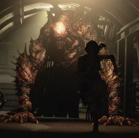 Resident Evil 3 Remake Nemesis, Resident Evil Monsters Art, Resident Evil Nemesis Art, Disturbing Monsters, Nemesis Re3, Resident Evil Zombies, Nemesis Resident Evil, Resident Evil Monsters, Resident Evil Nemesis