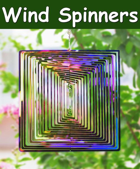 Wind Spinner Outdoor Metal Decorations, 3D Wind Spinner Sculptures Kinetic Hanging Yard Garden House Art Decor, Stainless Ste House Art Decor, Kinetic Wind Art, Garden Wind Spinners, Metal Decorations, Wind Art, Wind Sculptures, Home Balcony, House Art, Garden House