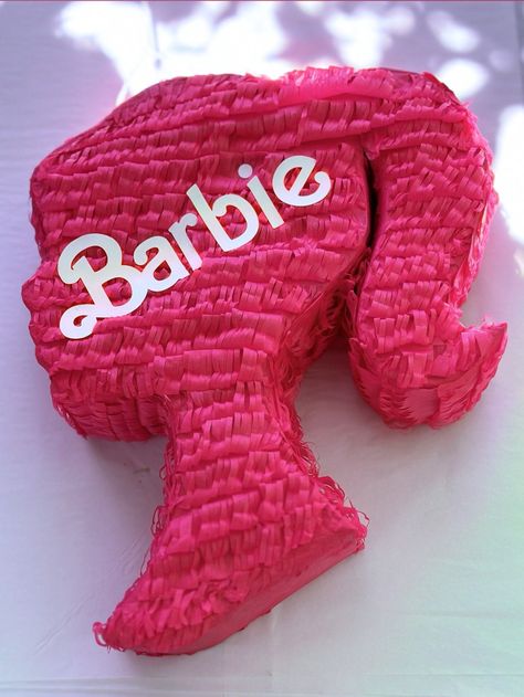 Barbie Silhouette Pinata With Customizable Name 14in - Etsy Australia Barbie Pinata, Barbie Centerpieces Ideas, Barbie Centerpieces, Barbie Head, Hi Barbie, Barbie Silhouette, Barbie Party Decorations, Custom Barbie, Barbie Birthday Party