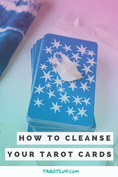 11 Easy Ways to Cleanse Your Tarot Cards - TarotLuv What Are Tarot Cards, Types Of Reading, Reading Sites, Learning Tarot Cards, Best Psychics, Tarot Learning, Reading Tarot Cards, Tarot Readers, Psychic Reading