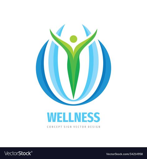 Health And Wellness Logo Ideas, Health Logo Inspiration, Wellness Logo Design Inspiration, Health Care Logo Design, People Symbol, Health Logo Design, Hub Logo, Nature Icon, Coaching Logo