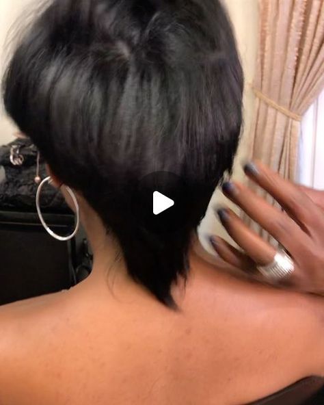 Kelly Cut Hairstyle Black Women, Very Short Bob Black Women, One Side Shaved Hairstyles, Black Mohawk Hairstyles, Short Hair Mohawk, Black Brides Hairstyles, Short Quick Weave, Very Short Bob, Mullet Hairstyle Women Short