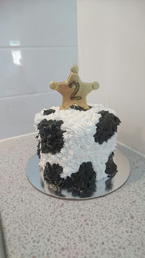 Buttercream cowboy smash cake Western Buttercream Cake, Cowboy Cupcake Cake, Smash Cake Cowboy, Simple Cowboy Cake, Cowboy Smash Cake Boys, First Rodeo Smash Cake Boy, Rodeo Smash Cake Boys, Cow Smash Cake Boys, Cowboy Cakes For Boys