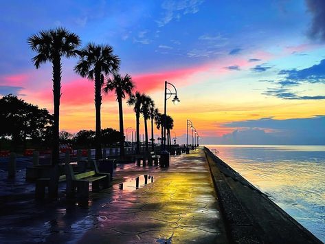 Lake Pontchartrain, south shore at New Orleans. Lake Pontchartrain, South Shore, Louisiana, New Orleans, Celestial Bodies, Lake