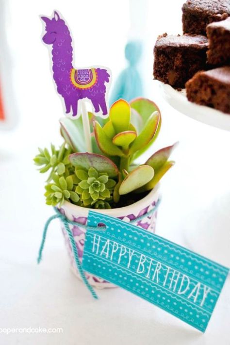 Take a look at this fun llama-themed birthday party! The centerpiece is fantastic! See more party ideas and share yours at CatchMyParty.com   #catchmyparty #girlbirthdayparty #partyideas #llamas #alpaca #llamaparty #llamacenterpiece Alpaca Birthday Party, Alpaca Party, Cactus Birthday, Welcome Home Parties, Fiesta Cake, Llama Party, Llama Llama, Colorful Birthday Party, Cactus Party