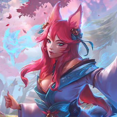 ArtStation - VALORANT - Sage Lunar year celebration Ahri Skins, Spirit Blossom Ahri, League Of Legends Art, Spirit Blossom, Ahri Lol, Ahri League, League Of Legends Game, Bye Felicia, League Of Legends Memes